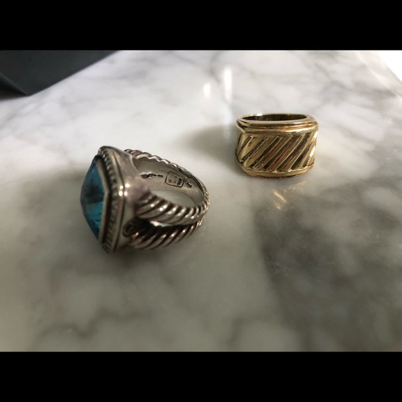 David Yurman Blue Topaz Ring - Picture 5 of 8